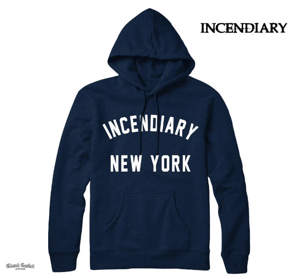 【お取り寄せ】Incendiary / インセンダイアリー - NEW YORK プルオーバーパーカー(ネイビー)