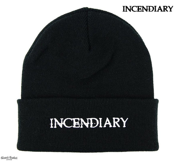 【お取り寄せ】Incendiary / インセンダイアリー - Logo ビーニー・ニット帽・ニットキャップ(ブラック)