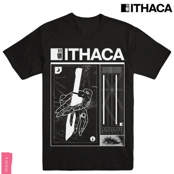【お取り寄せ】Ithaca / イサカ - DOES IT SOUND LIKE LEAVING Tシャツ(ブラック)