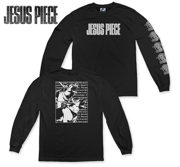 【品切れ】Jesus Piece / ジーザス・ピース - Oppressor ロングスリーブ・長袖シャツ(ブラック)