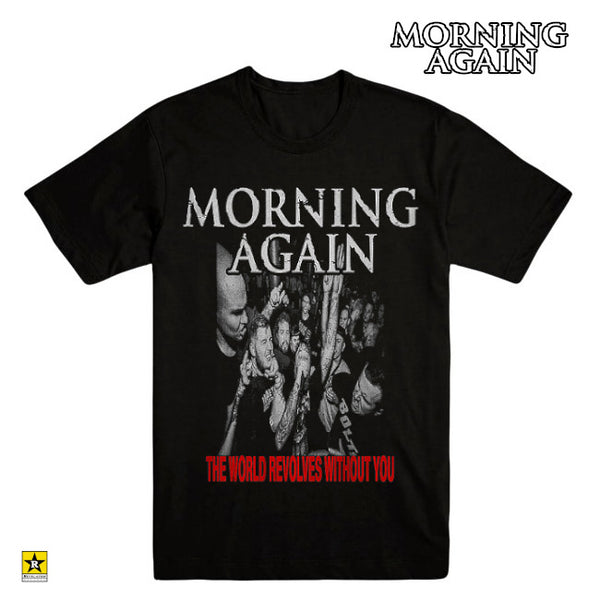 【お取り寄せ】Morning Again / モーニング・アゲイン - The World Revolves Tシャツ(ブラック)