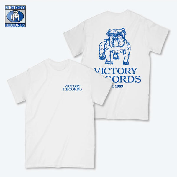 【即納】【少量再入荷】VICTORY RECORDS ／ヴィクトリーレコーズ - DISTRESSED Tシャツ(ホワイト)