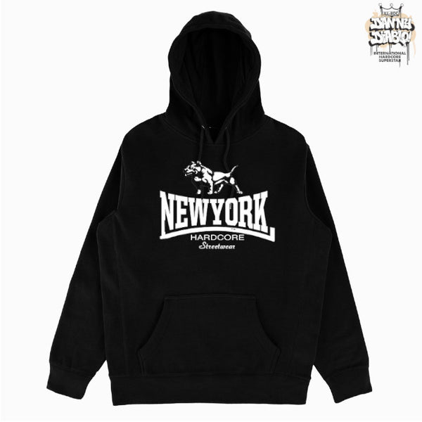 【お取り寄せ】NYHC Streetwear / Danny Diablo / ダニー・ディアブロ - Pitbull New York Hardcore プルオーバーパーカー(ブラック)