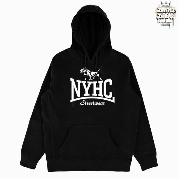 【お取り寄せ】NYHC Streetwear / Danny Diablo / ダニー・ディアブロ - Pitbull NYHCプルオーバーパーカー(ブラック)