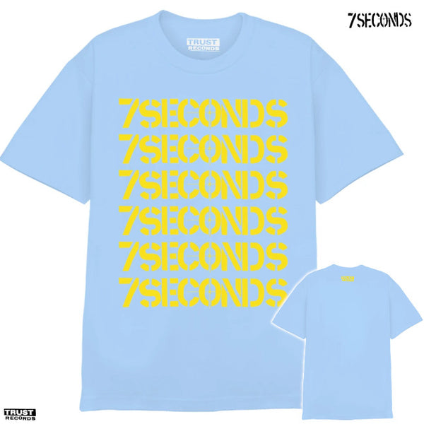 【お取り寄せ】7Seconds /セブン・セカンズ - GOLD REPEAT Tシャツ(ブルー)
