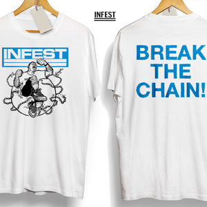【お取り寄せ】Infest / インフェスト - CHAINBREAKERS Tシャツ(ホワイト)