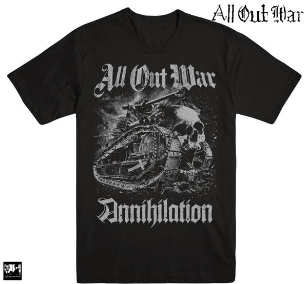 【お取り寄せ】All Out War / オール・アウト・ウォー - ANNIHILATION Tシャツ(ブラック)
