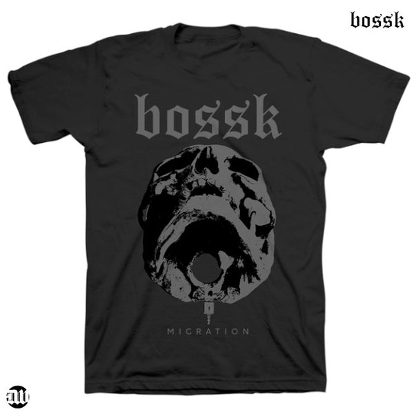 【お取り寄せ】Bossk / ボスク - MIGRATION SKULL Tシャツ(ブラック)