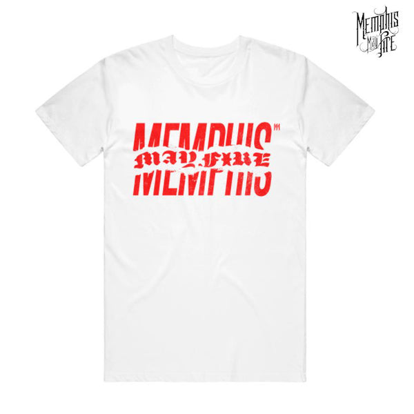 【お取り寄せ】Memphis May Fire /メンフィス・メイ・ファイヤー - Split Tシャツ (ホワイト)