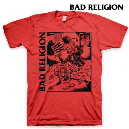 【お取り寄せ】Bad Religion / バッド・レリジョン - Television Ｔシャツ（レッド）
