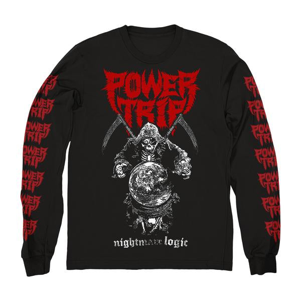 【お取り寄せ】Power Trip /パワートリップ - Nightmare Logic ロングスリーブシャツ(ブラック)