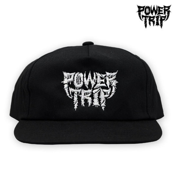 【お取り寄せ】Power Trip /パワートリップ - Distorted Logo スナップバック・キャップ(ブラック)