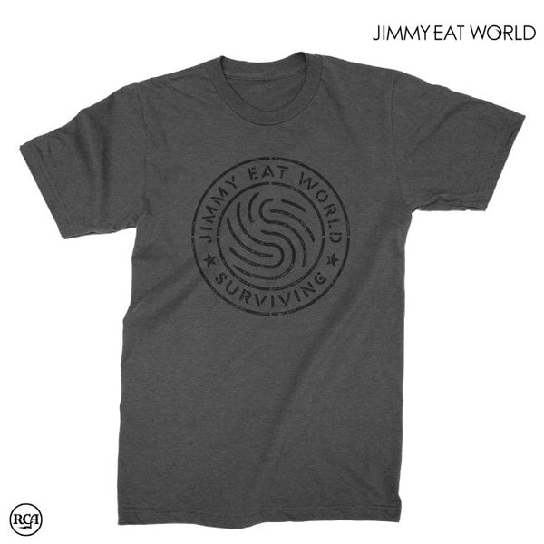 【お取り寄せ】Jimmy Eat World /ジミー・イート・ワールド - Surviving Emblem Tシャツ (チャコール)