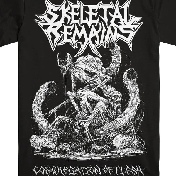 【お取り寄せ】Skeletal Remains / スケリタル・リメインズ - CONGREGATION OF FLESH Tシャツ(ブラック)