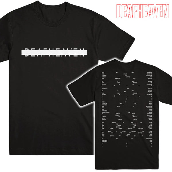 【お取り寄せ】Deafheaven/デフヘヴン - STRIKETHROUGH Tシャツ(ブラック)