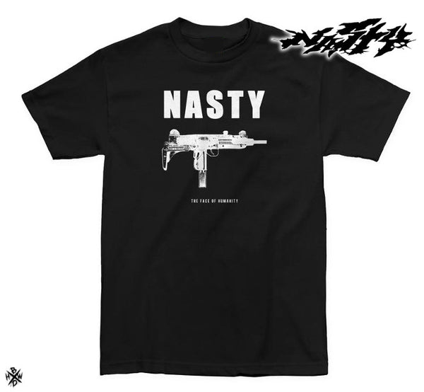 【お取り寄せ】Nasty/ナスティー - Uzi Tシャツ（ブラック）