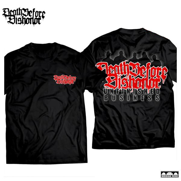 【お取り寄せ】Death Before Dishonor / デス・ビフォー・ディスオナー - Unfinished Business Varsity Tシャツ (ブラック)