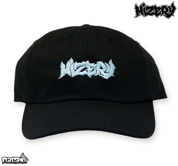 【お取り寄せ】Mizery / ミゼリー - Logo ダッドハット・キャップ(ブラック)