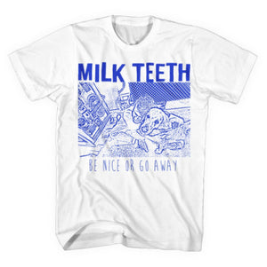 【お取り寄せ】Milk Teeth /ミルク・ティース - Be Nice White Tシャツ（ホワイト