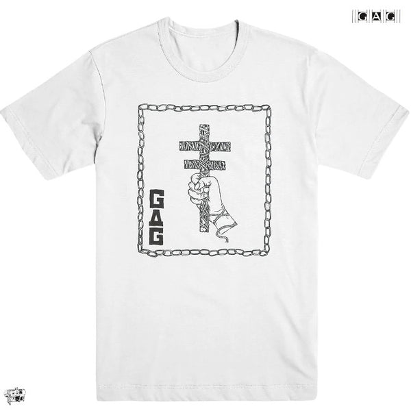 【お取り寄せ】GAG / - CROSS Tシャツ(ホワイト)