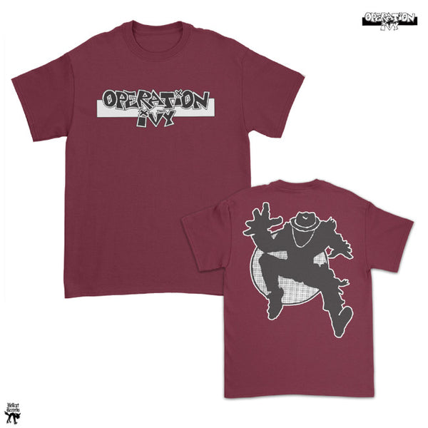 【お取り寄せ】Operation Ivy / オペレーション・アイビー Skank Man Tシャツ(バーガンディー)