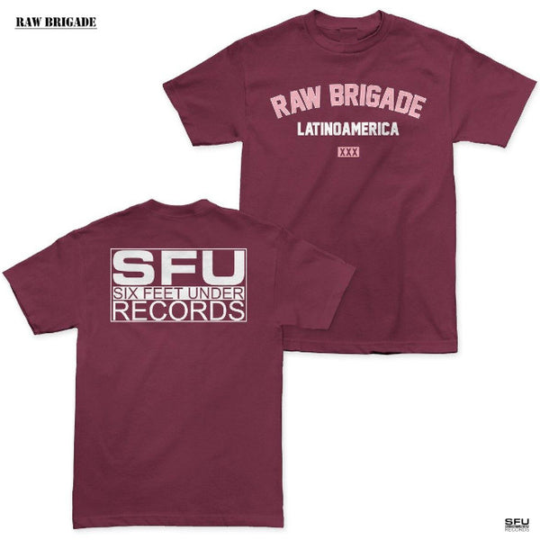 【お取り寄せ】Raw Brigade / ロウ・ブリゲイド - LATINO Tシャツ(バーガンディー)