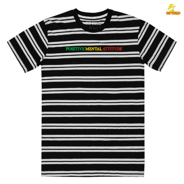 【品切れ】Bad Brains /バッド・ブレインズ - STRIPE PMA Tシャツ (ボーダー)