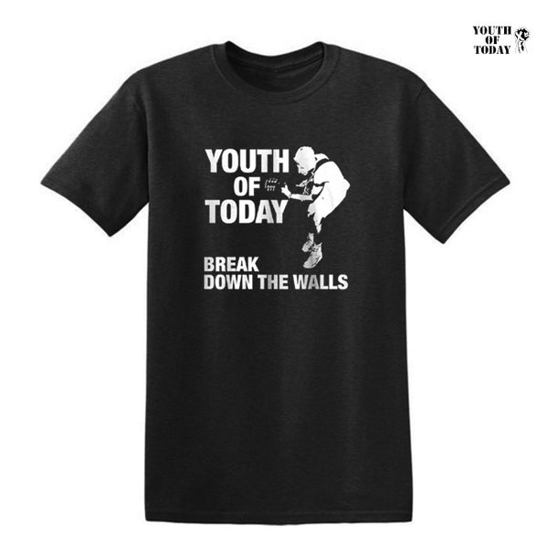 【在庫僅か】Youth Of Today / ユース・オブ・トゥデイ - WALLS Tシャツ(ブラック)