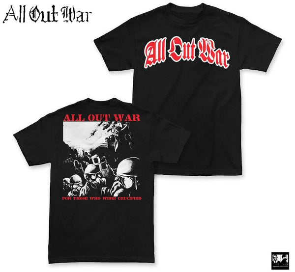 【お取り寄せ】All Out War / オール・アウト・ウォー - Crucified Original Tシャツ(ブラック)4XLあり再販