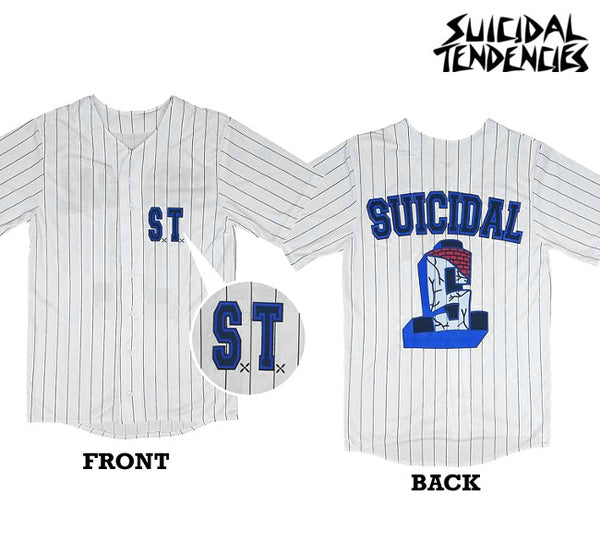 【期間限定】Suicidal Tendencies /スイサイダル・テンデンシーズ - JERFLS ベースボールジャージー(ホワイト)