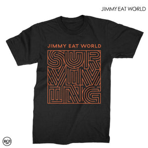 【お取り寄せ】Jimmy Eat World  /ジミー・イート・ワールド - Surviving Cover Tシャツ (ブラック)