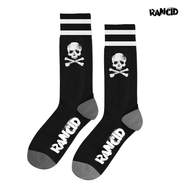 【お取り寄せ】RANCID / ランシッド - D Skull ソックス (ブラック)