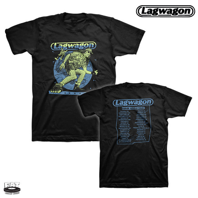 お取り寄せ】Lagwagon / ラグワゴン - Railer Tour Tシャツ (ブラック