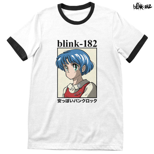 【お取り寄せ】Blink 182 / ブリンク 182 - ANIME リンガー Tシャツ (ホワイト)