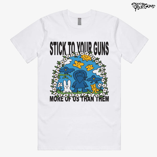 【お取り寄せ】Stick To Your Guns /スティック トゥ ユアー ガンズ - Us > Them Shirt Tシャツ(ホワイト)