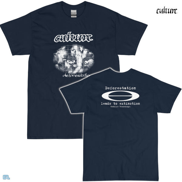 【お取り寄せ】Culture / カルチャー - DEFORESTATION Tシャツ(ネイビー)