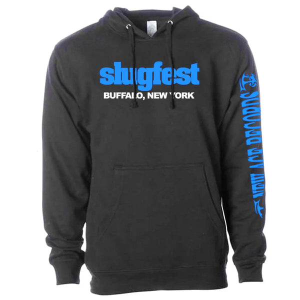 【お取り寄せ】SLUGFEST / スラッグフェスト - BUFFALO NEW YORK プルオーバーパーカー(ブラック)
