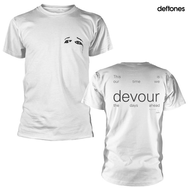 【お取り寄せ】Deftones / デフトーンズ - OHMS LYRIC Tシャツ(ホワイト)