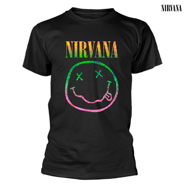 【お取り寄せ】Nirvana / ニルヴァーナ - SORBET RAY SMILEY Tシャツ(ブラック)