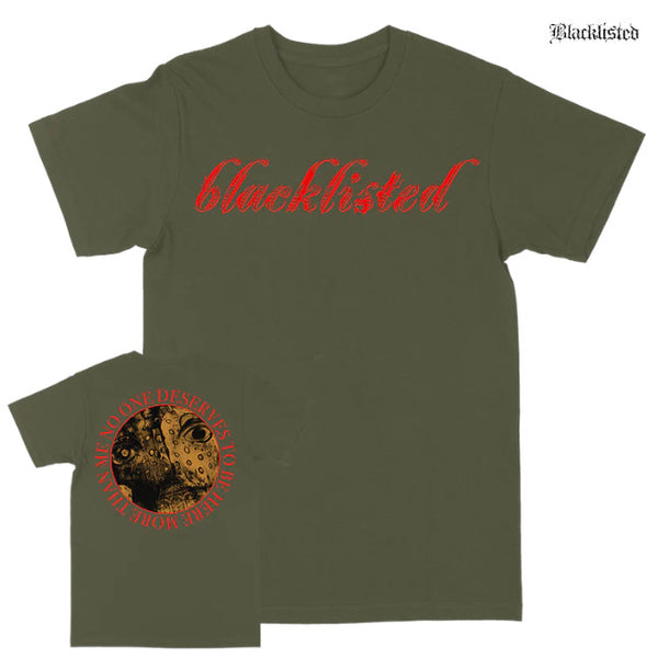 【お取り寄せ】Blacklisted / ブラックリステッド - NO ONE: LOGO Tシャツ(ミリタリーグリーン)