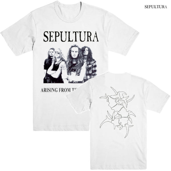 【お取り寄せ】Sepultura / セパルトゥラ - ARISING FROM THE JUNGLE Tシャツ (ホワイト)