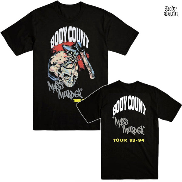 【お取り寄せ】Body Count / ボディーカウント - MASS MURDER TOUR Tシャツ (ブラック)