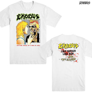 【お取り寄せ】Exodus / エクソダス - SPITTING IMAGE OF A MAN IN HELL Tシャツ(ホワイト)