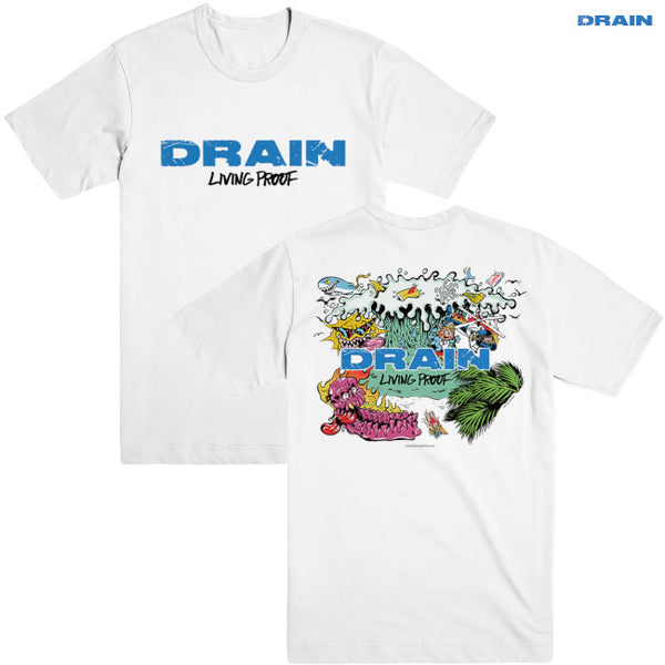 【お取り寄せ】Drain / ドレーン - Living Proof - Album Art Tシャツ (ホワイト)
