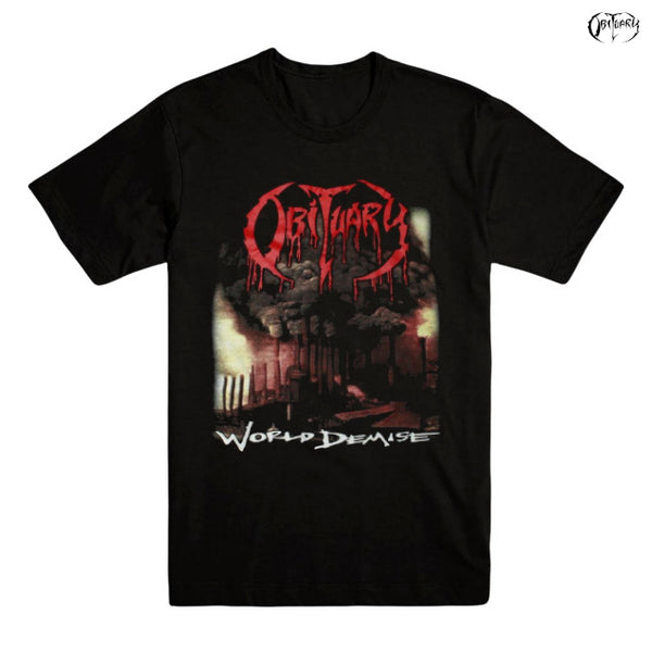 【お取り寄せ】Obituary / オビチュアリー - WORLD DEMISE Tシャツ(ブラック)
