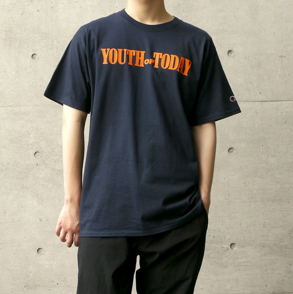 【即納】Youth Of Today /ユース・オブ・トゥデイ - We're Not In This Alone Tシャツ(ネイビー／CHAMPIONボディー)