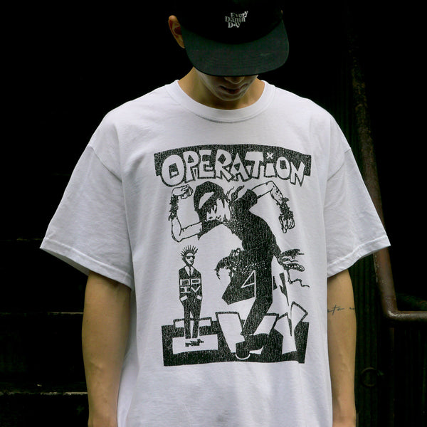 【即納】Operation Ivy / オペレーション・アイビー Skankin Tシャツ(ホワイト)