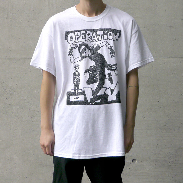 【即納】Operation Ivy / オペレーション・アイビー Skankin Tシャツ(ホワイト)