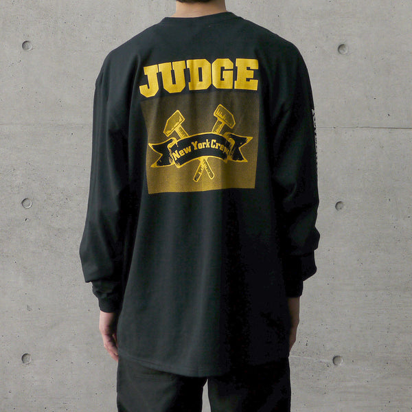 【即納】JUDGE / ジャッジ - NEW YORK CREW ロングスリーブ・長袖シャツ(ブラック)