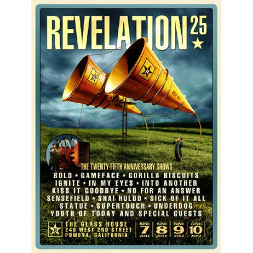 【即納】REVELATION RECORDS / レヴェレーション・レコード - "25TH ANNIVERSARY POSTER BY GAVIN OGLESBY" ポスター